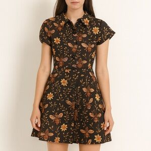 Floral Short Sleeve Dress NWOT